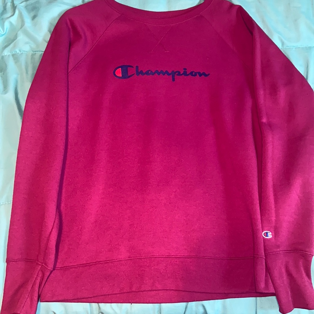 Champion fuchsia crew neck